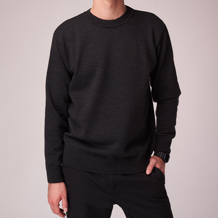 Vlněný Svetr Merino Grey S