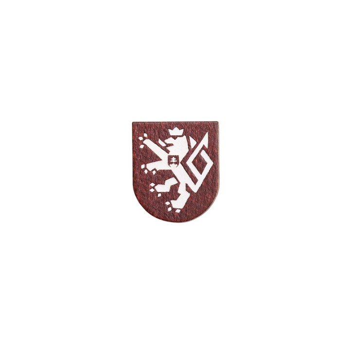 BeWooden Dřevěná Brož Český lev
