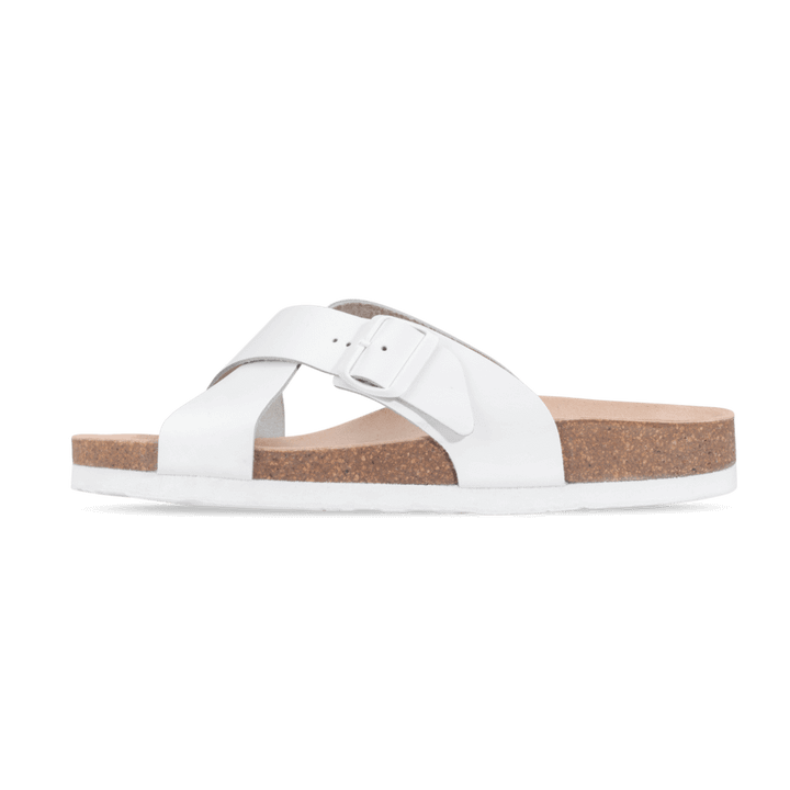 Pantofle Cork White 